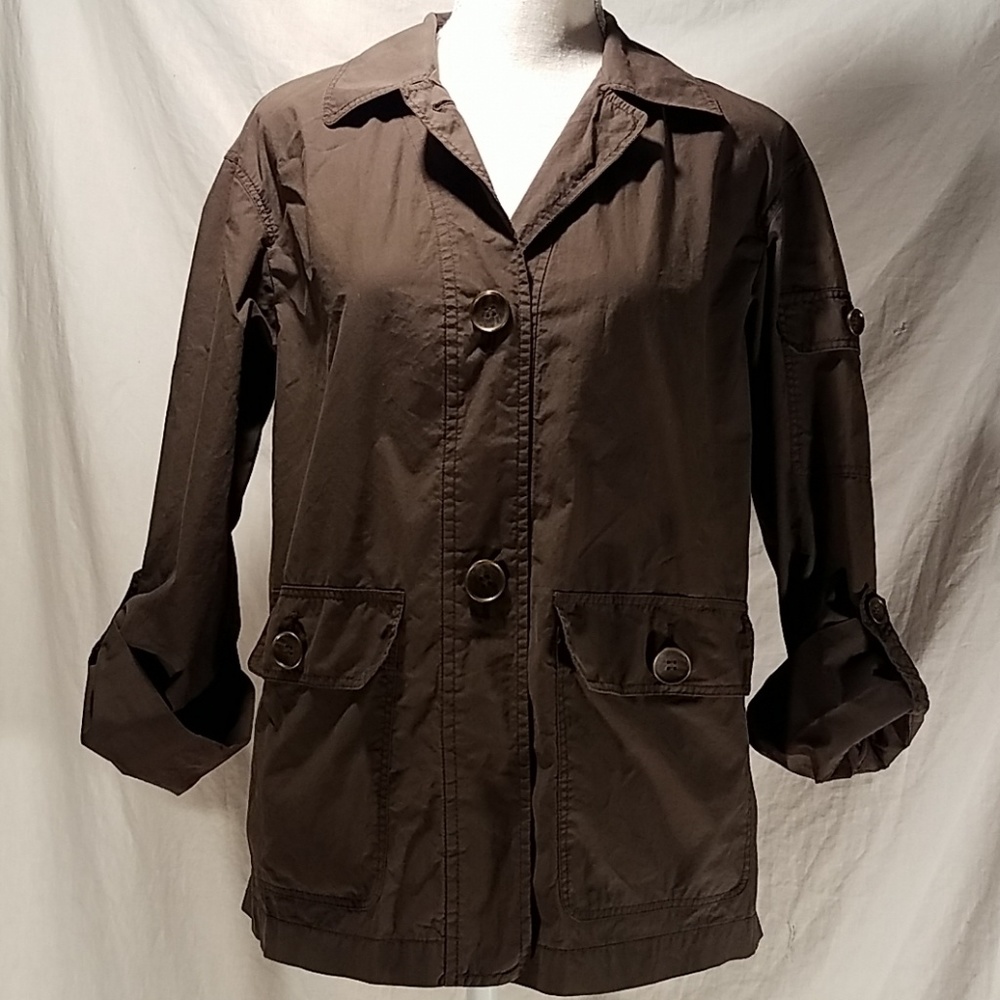 Lafayette 148 brown casual jacket/blazer sz s